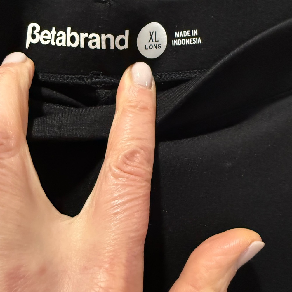 Betabrand Black XL Long Slim Bootcut Pants - Picture 3 of 5